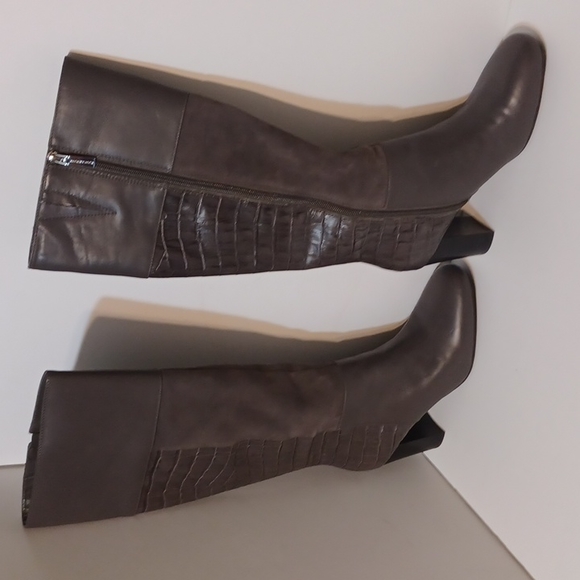 NEW IN BOX! Women's Grey Knee-High Boots Size 8M L@@K WOW! - Picture 15 of 16